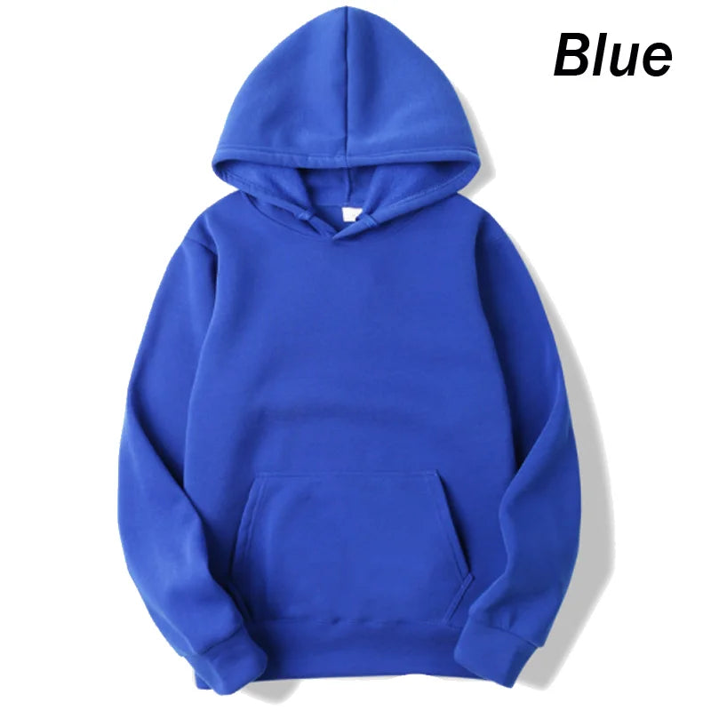 New Men's solid color hoodie autumn/winter fashion sportswear casual pullover couple street wear long sleeved top