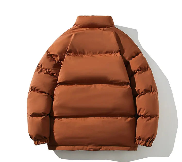 Winter Jacket Men Streetwear Fleece Parkas Coat Male Loose Bubble Jacket Warm Stand Collar Coats Unisex Puffer New Clothes