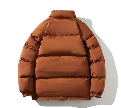 Winter Jacket Men Streetwear Fleece Parkas Coat Male Loose Bubble Jacket Warm Stand Collar Coats Unisex Puffer New Clothes