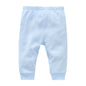 High Quality 100% Cotton Soft Baby Pants Blank Trousers Kids Leggings Plain White Muslin For  0-12 M