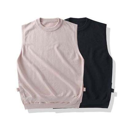 Men Knit Sweater Vest ins sweater vest Korean fashion clothes