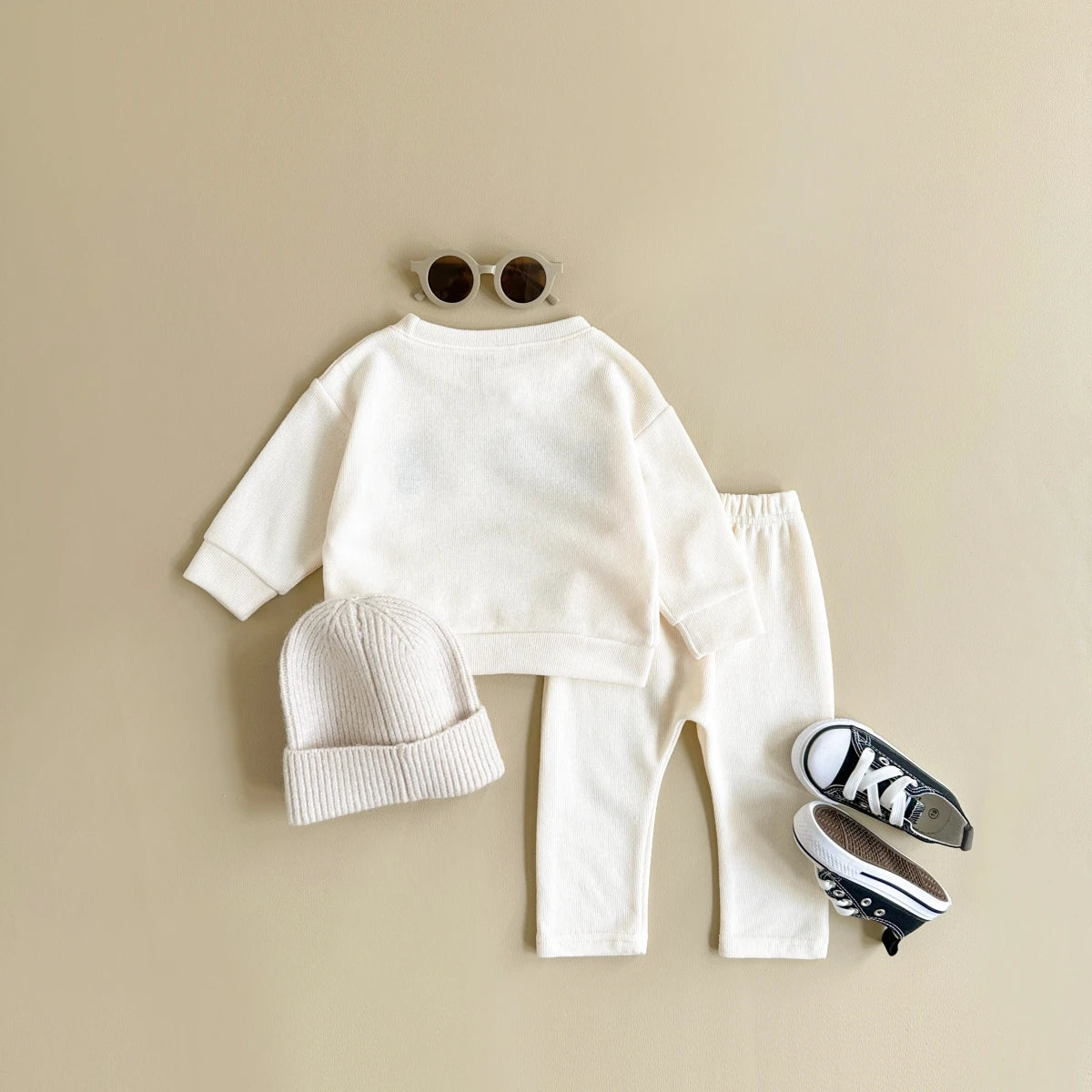 Newborn Baby Clothes Infant Outfit Boy Girl Sweatshirt Spring Autumn Top Pants Letter Long Sleeve 2Pcs Kids Children Clothes Set