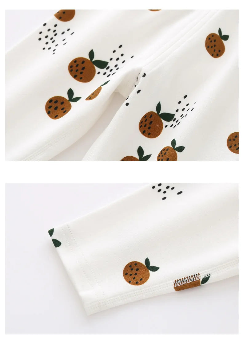 0-3T Newborn Kid Baby Boys Girls Clothes Print Cotton Pant Cute Sweet Bottoms Baby Trousers Home wear Leggings Outfit