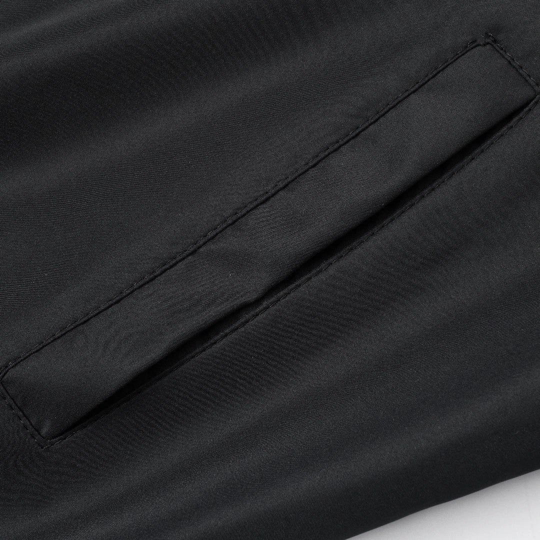 2025 Spring and Autumn New Baseball Collar Short Loose Solid Color Jacket Men's Business Casual Thin Coat Trend