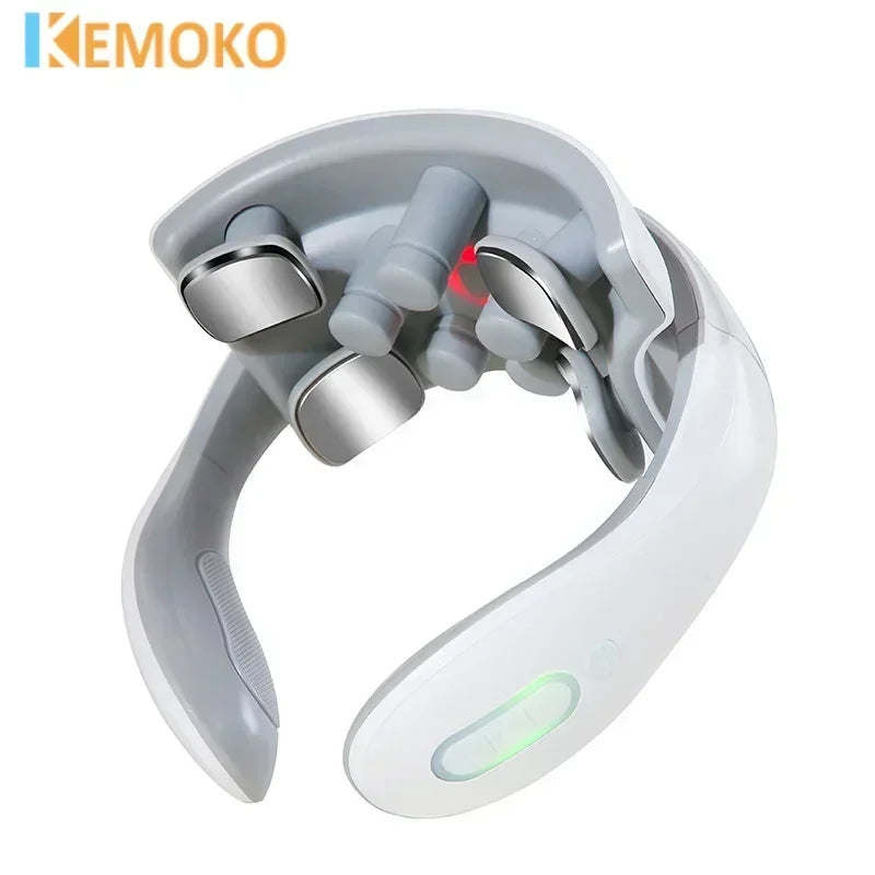 Smart Neck And Back Massager Device Shoulder Neck Massage Cervical Vertebra Vibrator Heating Relieve Pain Muscle Care