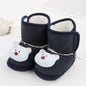 Baby Winter Snow Boots Cute Bear Warm Fluff Balls Indoor Soft Sole Infant Newborn Toddler Baby Shoes 0-18M