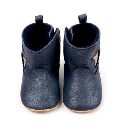 Suefunskry Baby Girl Boy Warm Boots Vintage Style Hollow Out First Walking Shoes Cute Snow Boots Shoes for Winter Fall