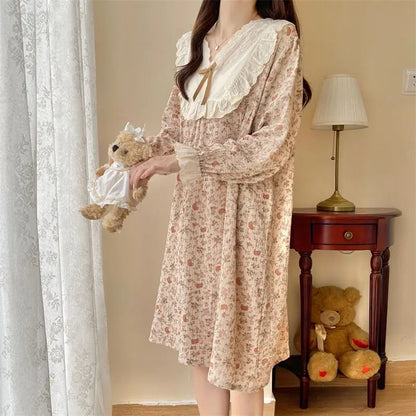 Pajama Sets Women Comfortable Daily Print Design Sweet Autumn Popular Attractive Ulzzang V-Neck Students Holiday Elegant Trendy