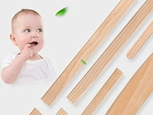 Mini Baby Crib 4 in 1 Convertible with Memory Foam Mattress(38"by 24") Included, Cunas para Babes 2024 Natural Wood Portable Crib