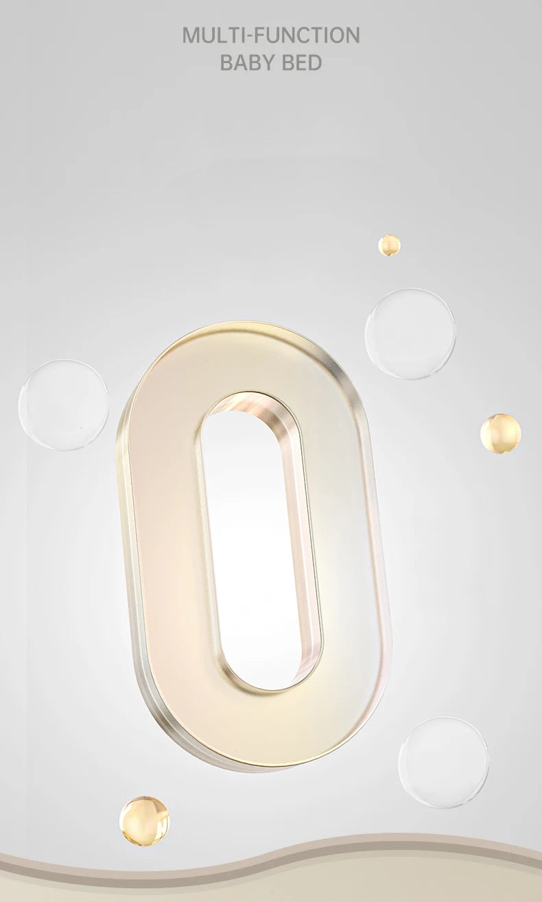 Folding cribs Baby bed Switch large bed Multifunctional infants and young children to move new baby bed