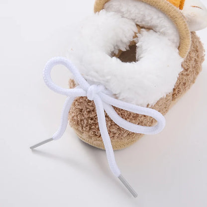 Winter Snow Baby Boots Newborn Toddler Warm Boots Winter First Walkers Baby Girls Boys Shoes Soft Sole Cute Cartoon Snow