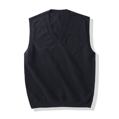 Men Knit Sweater Vest ins sweater vest Korean fashion clothes
