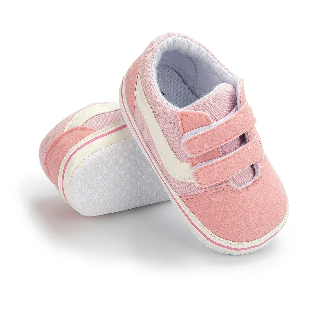 2025 Baby Canvas Sneakers Classic Stripes Casual Baby Boy Girl Shoes Anti-slip Soft First Walkers Infant Baby Unisex Shoes