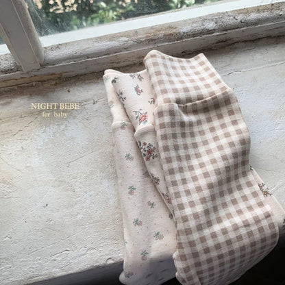 2025 Autumn New Baby Cotton Leggings Girls Floral Pants Toddler Pp Pants Toddler Plaid Leggings Fashion Baby Trousers