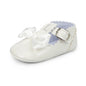 Newborn Baby Shoes Baby Boy Girl Shoes Girl Classic Bowknot Rubber Sole Anti-slip PU Dress Shoes First Walker Toddler Crib Shoes
