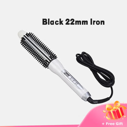 Hair Curler Hot Brush Hair Straightening Electric Brush Curling Iron LCD Display Hair Styling Hair Styling Appliances 22/26/32mm