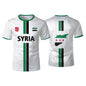 New Syria Football Jersey Men's Sports T-shirts Syrian Flag Street Oversized Tops Unisex Casual Graphic T-shirts Men's Gifts