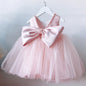 Toddler Baby Girls Dress Bow Baptism Dress for Girls 1 Yrs Birthday Party Wedding Beading Dress Formal Occasion Tutu Fluffy Gown