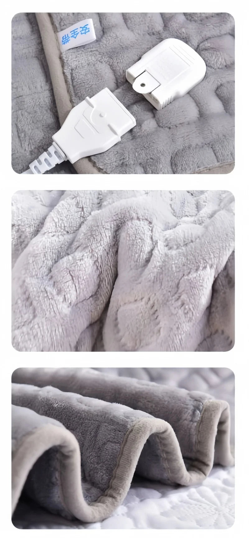 150*90cm Electric Heating Blankets Soft Flannel Heated Blanket Cover Winter Body Warm Mat Timed Sleeping Pad Heater