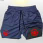 Goku Anime Running Shorts Men Fitness Gym Training 2 in 1 Sports Shorts Quick Dry Workout Jogging Double Deck Shorts