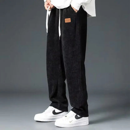 2025 New Design Spring Autumn Straight Sweatpants men baggy pants Men's pants joggers Male Loose Grey Casual Pants for men's