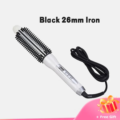 Hair Curler Hot Brush Hair Straightening Electric Brush Curling Iron LCD Display Hair Styling Hair Styling Appliances 22/26/32mm