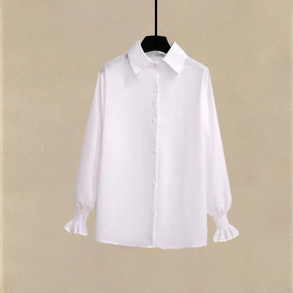 2025 Spring New Korean Elegant in Matching Set Women's Fashion Knitted Vest+ Shirt+ Jeans Three Piece Female Chic Denim Pants Suit