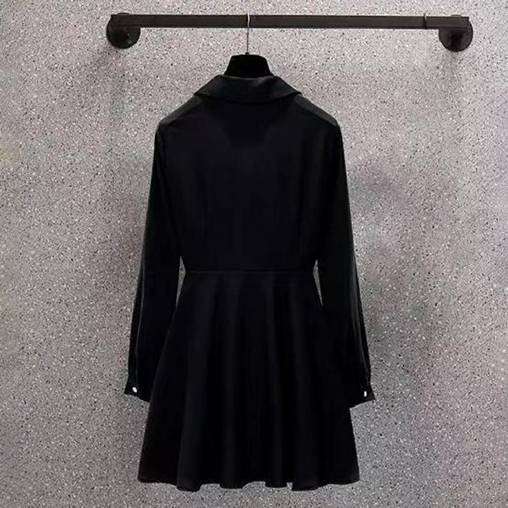 M-4XL Women's Shirt Lapel V Neck Long Sleeves Irregular Hem Plus Size Waist Tight Adjustable Belt Pullover Shirt Female Clothing