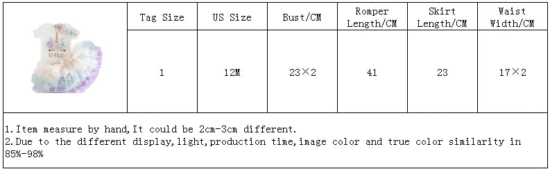 NewBorn Girls 1St Birthday Party Dress Princess 1 Year Old Ceremony Mesh Tutu Vestidos Infant Unicorn Christening Gowns