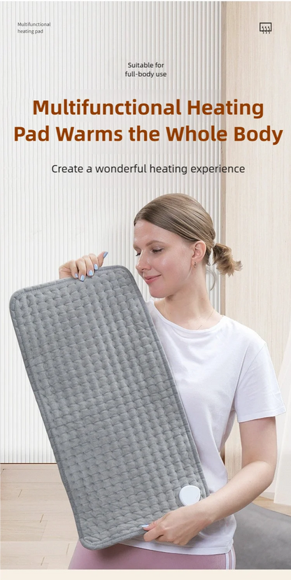 Electric Blanket with 10-Level Constant Temperature and Timer Function Heated Blanket for Legs/Abdomen/Hands/Full-Body Warmth