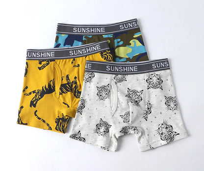 6 Pcs Baby Toddler Boys' Underwear,  100% Cotton Kids Underwear, Little Boys Briefs Soft Dinosaur Boxer Briefs