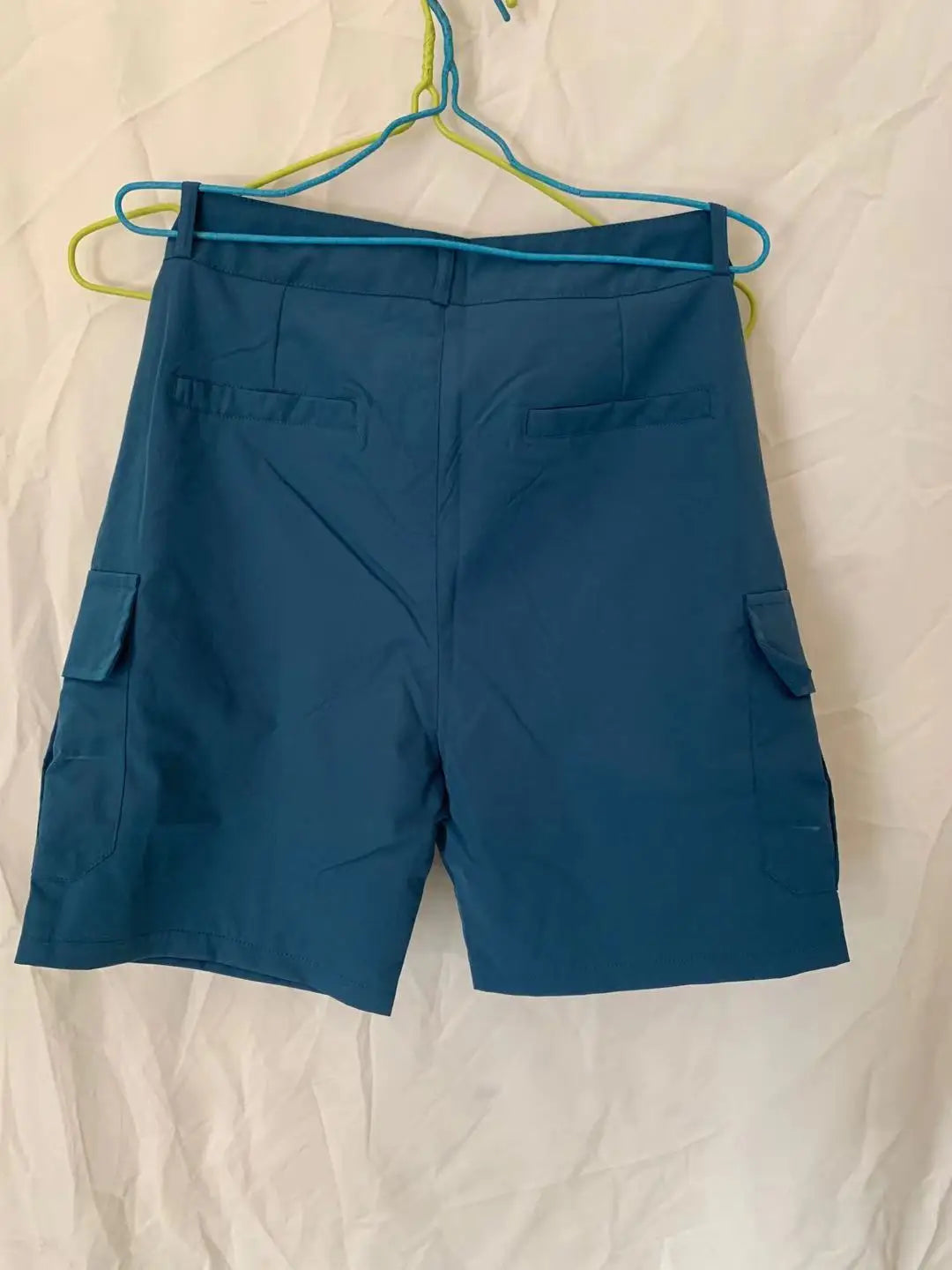 Summer Fashion Casual Tooling Shorts Men's Solid Loose Cotton Multi-pockets Cargo Pants Comfy Beach Sport Short Trousers for Men