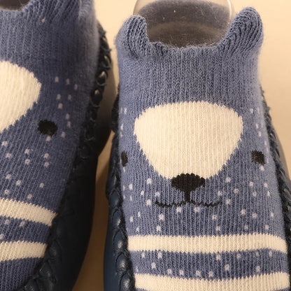 Baby Socks Shoes Infant Color Matching Cute Kids Boys Shoes Doll Soft Soled Child Floor Sneaker Toddler Girls First Walkers