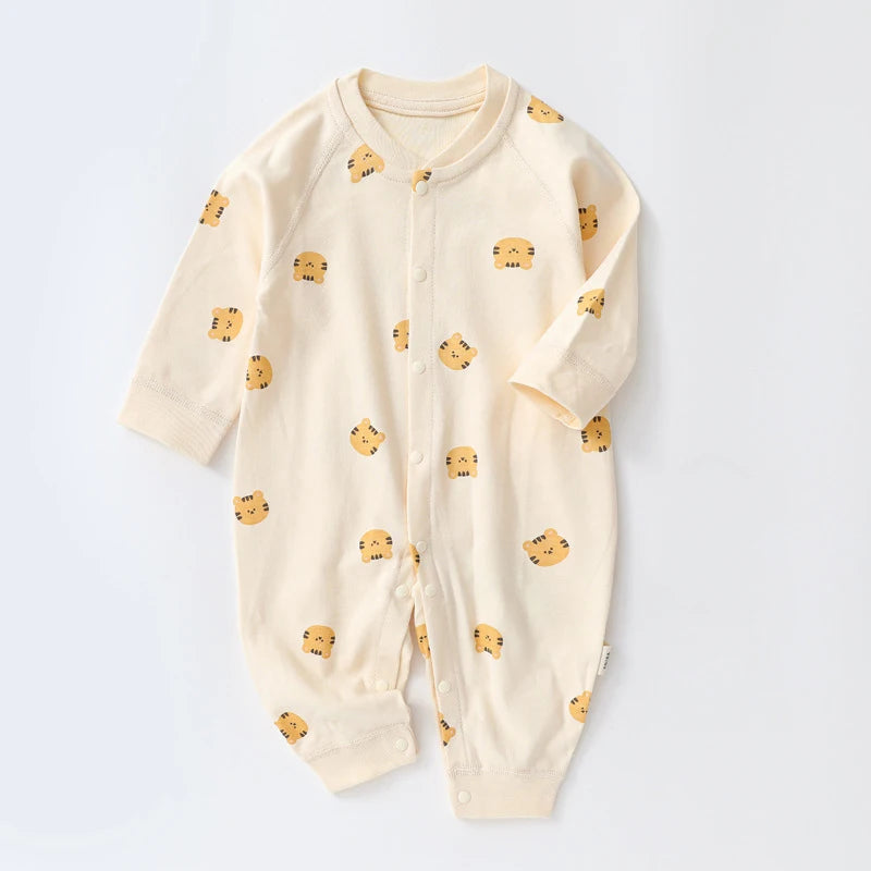 Baby Autumn Clothes Cartoon Bear Printed Romper for Boys Girl Newborn One-Pieces Clothing Cotton Toddler Bodysuit Infant Costume