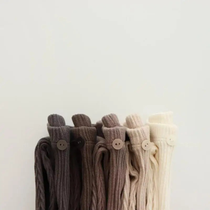 Spring Autumn Ins Boy Girl Baby Ribbed Leggings Children Solid Tight Casual Pants Infant Fashion Cotton Trousers Toddler Clothes