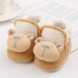 Winter Newborn Baby Boots Shoes Cute Cartoon Boy Girl Toddler Plush Snow Booties Warm Infant Crib Shoes Infant First Walkers