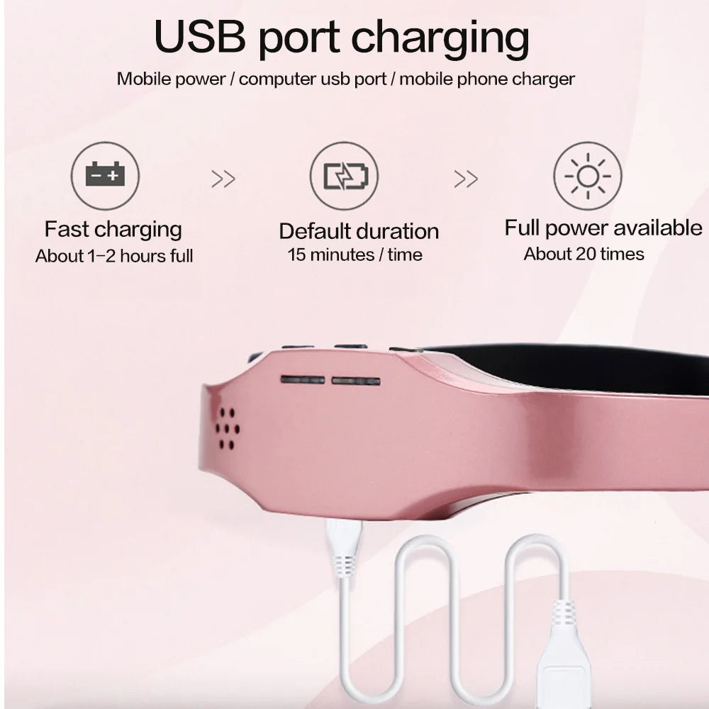 Smart Electric Head Massager Sleep Monitor Insomnia Migraine Relief Massage Release with Stress Sleep Therapy Device Sleep Mask