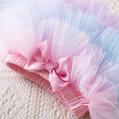 NewBorn Girls 1St Birthday Party Dress Princess 1 Year Old Ceremony Mesh Tutu Vestidos Infant Unicorn Christening Gowns