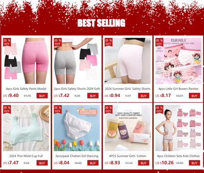 Summer Girls' Safety Shorts Soft Modal Candy Color Solid Color Kids' Leggings Casual Comfortable Underwear Girls Aged 3-12