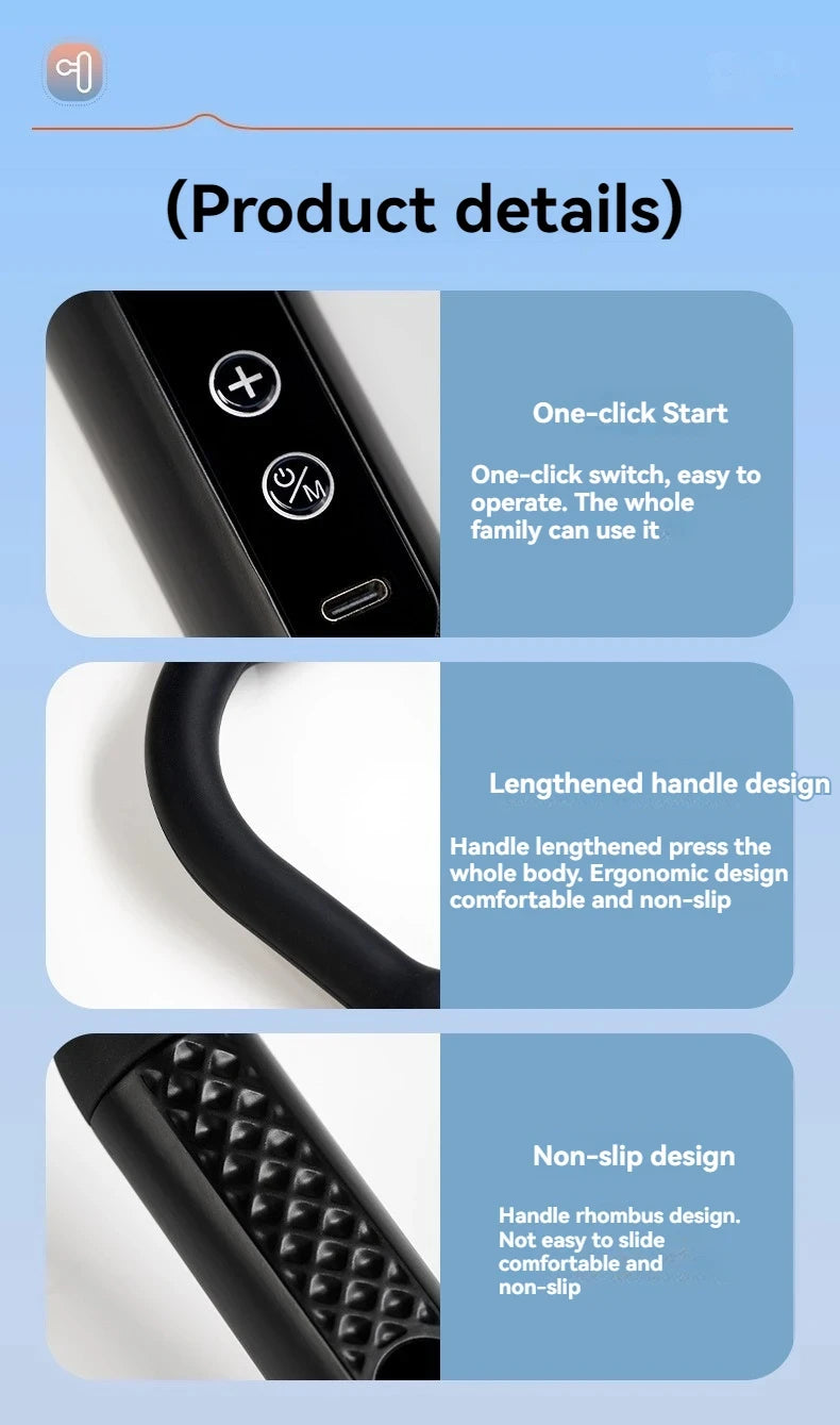 Smart Massage Gun Electric Massager Massage Hammer Rechargeable Home Handheld Hammer Back Artifact Body Massager