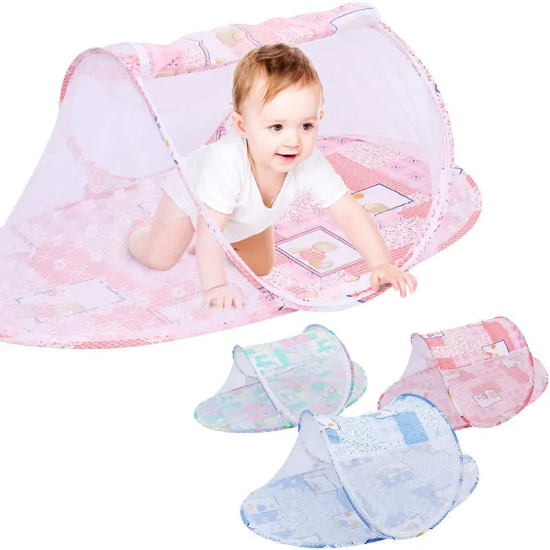 Portable Baby Crib Anti-Bug Net Foldable Summer Children Mosquito Net High Density Grids Tent for Newborn Infant