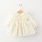 Spring Autumn toddler Baby Girl Clothes infant Lace Dress costume for newborn Girl clothing 1st Birthday Princess Dresses dress