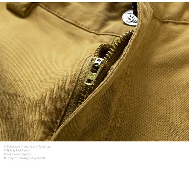 New Summer Men Cargo Camouflage Shorts Men's Cotton Beach Multi Pocket Shorts Man Spring Casual Joggers Shorts Male