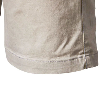 2025 Men Shorts Summer Cotton Middle Waist Male  Casual Business Men Shorts Printed Beach Stretch Chino Classic Fit Short Homme