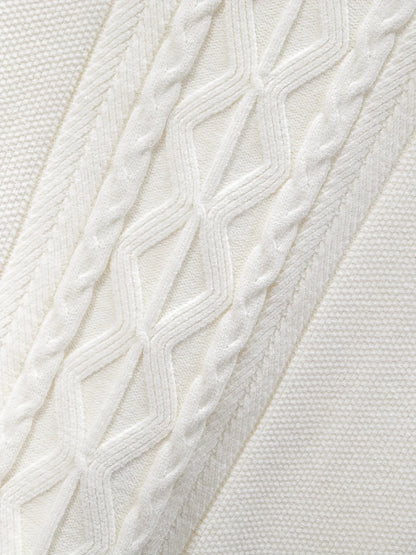 ShiSho original men's striped versatile home casual basic comfortable autumn & winter warm V-neck knitted sweater vest