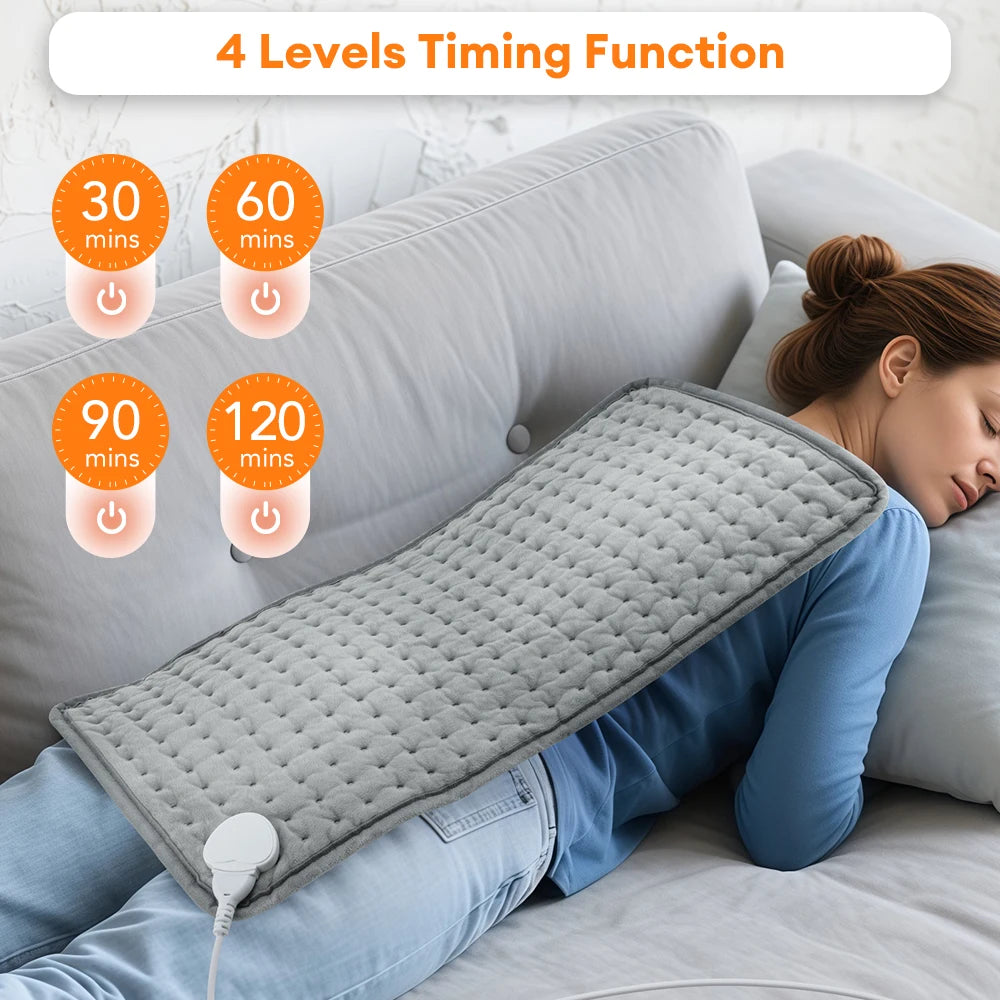 Electric Heating Blanket 2025 New 60*30cm 9 Levels Thermal Pads Heated Mat Soft Safe Winter Body Back Leg Warmer for Home Use