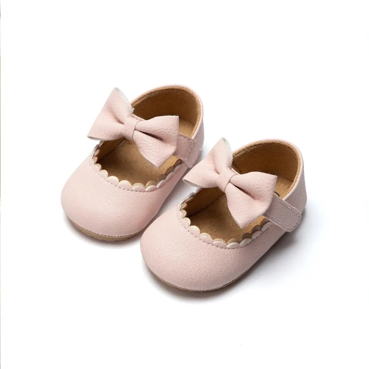 2025 New Baby Girls Shoes Bowknot Party Dress First Walker Anti-slip Non-slip Rubber Sole Infants Girl Crib Shoes
