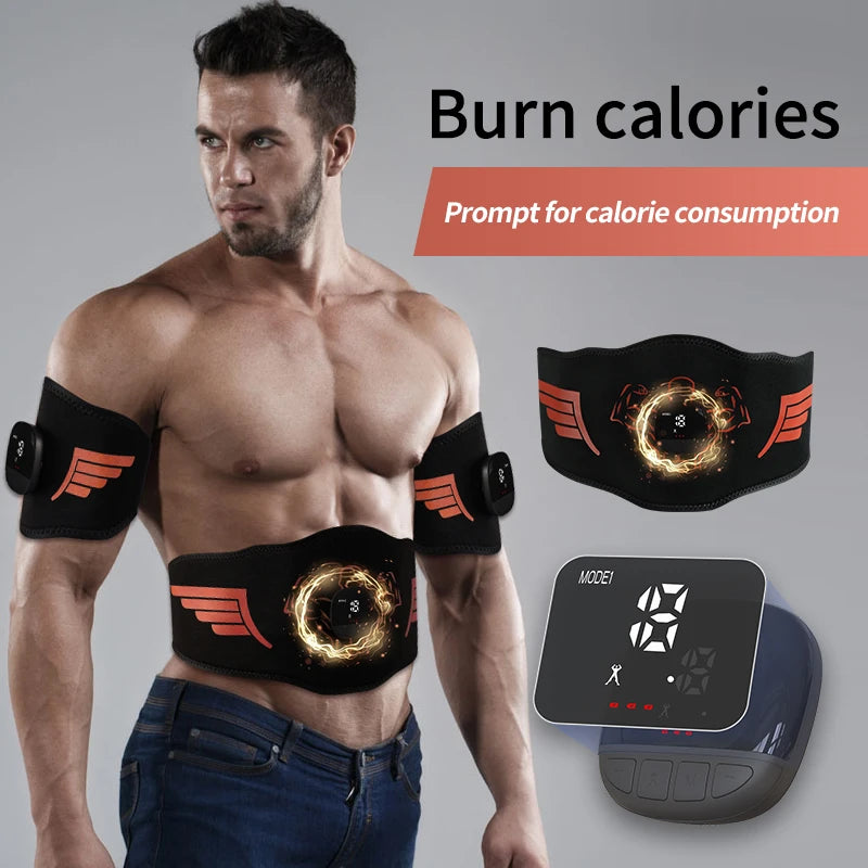 Smart EMS muscle stimulator; home muscle exercise massager; fat burning fitness device