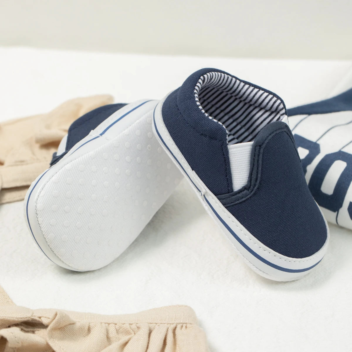 Newborns Shallow Infant Toddler Cute Shoes Baby Boy Girl Sneakers Anti-Slip Soft Flat First Walker Shoes