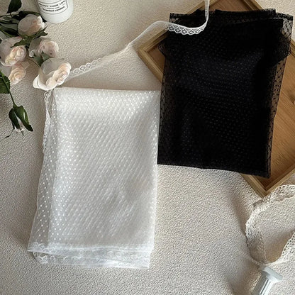 New Fashion Lace Layered Gauze Skirt with Tie Up Spicy Girl Stacked Skirt Y2k Streetwear Apron Wrap Skirt Lace Up Matching Pants